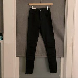 Perfect black high-rise skinny jeans